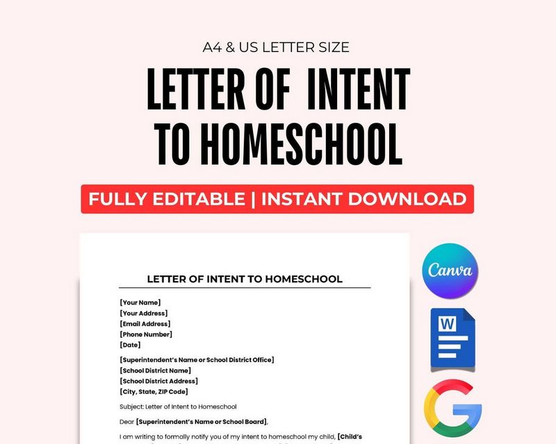 Homeschool Letter of Intent - Whatever You Required to Know
