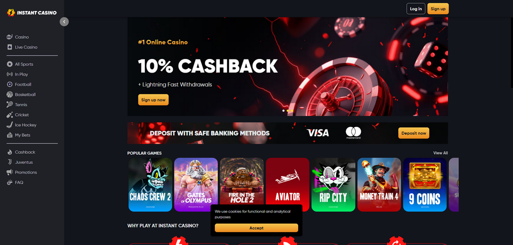 Avis et évaluations du site Instant Casino pour janvier 2026 - Est-ce un site légitime et sûr ?