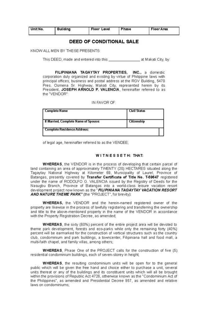 What is a quitclaim act, and when is it made use of?